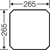 Kép 2/2 - Hensel MI MP 2 - Szerelőlap 2, 3, 4, 6 és 8-as méretű üres Mi-szekrényekhez