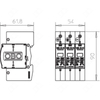 Kép 2/2 - OBO-BETTERMANN - Túlfeszültség-levezető kombi szolár 3P 1+2 DC 600V/DC V50-B+C 3-PH600
