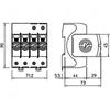 Kép 2/2 - OBO-BETTERMANN - Túlfeszültség-levezető 4P C T2 230V/AC 20kA 4M V20-4-280 OBO