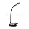 Kép 3/6 - V-TAC LED asztali lámpa 5W 3 az 1-ben vezeték nélküli telefon töltővel - fekete