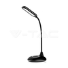 Kép 1/6 - V-TAC LED asztali lámpa 5W 3 az 1-ben vezeték nélküli telefon töltővel - fekete