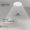 Kép 5/8 - V-TAC LED mennyezeti kör lámpatest SAMSUNG CHIP 15W 100lm/W 4000K IP44 - 55669