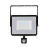 Kép 1/9 - V-TAC Led mozgásérzékelős reflektor 50W SAMSUNG chip 4000K fekete színű
