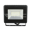 Kép 2/9 - V-TAC 20W LED IP65 Reflektor SMD E-Sorozat fekete test - ZÖLD 