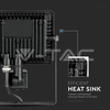 Kép 7/12 - V-TAC Led mozgásérzékelős reflektor 20W SAMSUNG chip 3000K fekete színű
