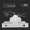Kép 8/10 - V-TAC Led mozgásérzékelős reflektor 50W SAMSUNG chip - fehér - 6400K