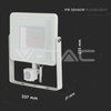 Kép 11/11 - V-TAC Led mozgásérzékelős reflektor 50W SAMSUNG chip - fehér - 3000K - 466