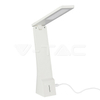 Kép 2/9 - V-TAC 4W LED Tölthető Asztali lámpa Fehér és Ezüst színű 