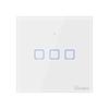 Kép 2/3 - Sonoff TX T1 EU 3C WiFi + RF vezérlésű, távvezérelhető, érintős hármas csillár villanykapcsoló (fehér)