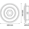 Kép 6/6 - Avide Fali Design Oyster Declan mini lámpa - 3 kapcsolási móddal-5