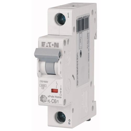 Kismegszakító 1P 6A C-jelleg 230V AC 4.5kA/60898 HL-C6/1 xPole Home EATON