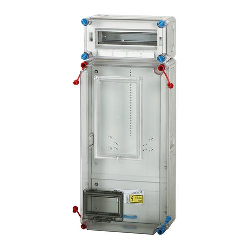 Hensel - 1/3F mérőszekrény 1xM63A +1x12M 1-szintes 1-mérőhely 1M 1 szerelőlappal HB3012-U