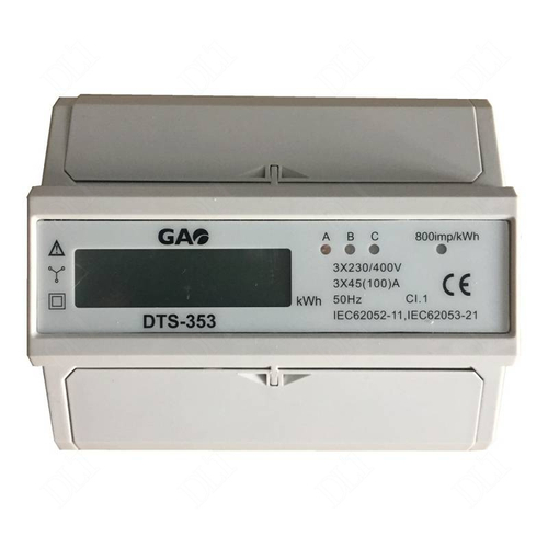 GAO 5257H - Fogyasztásmérő 3F digitális moduláris 7 modul 100A