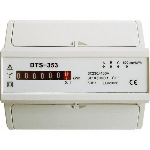 GAO 5261H - Fogyasztásmérő 3 fázisú elektromechanikus almérő DIN sínre, 3x45(100)A IEC6