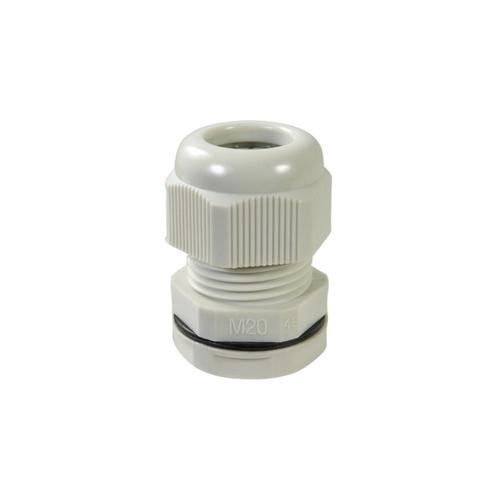 Haupa tömszelence PG11 műanyag világosszürke ellenanyával 5-10mm