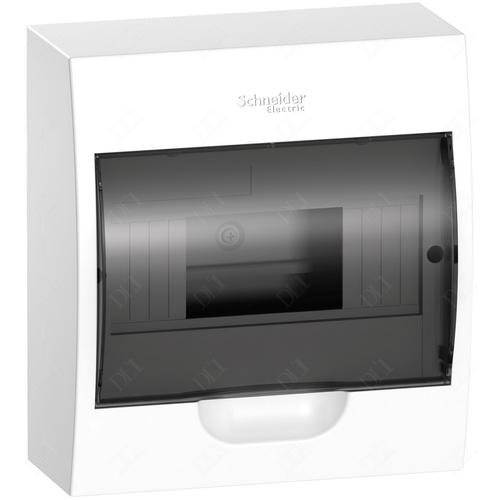 Schneider EASY9 MŰANYAG KISELOSZTÓ, 8 MODUL, 1 SOR, FÜSTSZÍNŰ AJTÓVAL, IP40