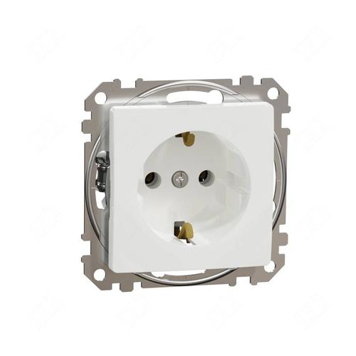 Schneider ÚJ Sedna 2P+F csatlakozóaljzat, csavaros bekötés, 16A, fehér SDD111025