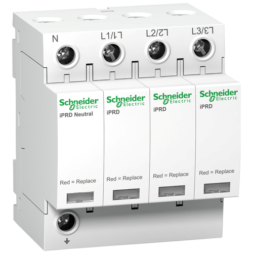 Schneider A9L08601 ACTI9 iPRD túlfeszültség-korlátozó, cs.bet. távjelzéssel, 8kA, 3P-N, 350V