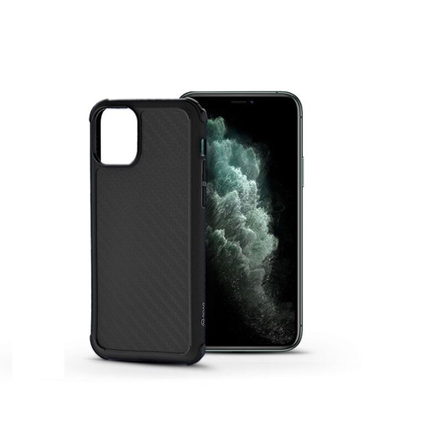 Apple Iphone 11 Pro max szilikon hátlap - Roar Carbon Armor ultra-light  soft case - fekete