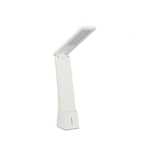 V-TAC 4W LED Tölthető Asztali lámpa Fehér és Arany színű 