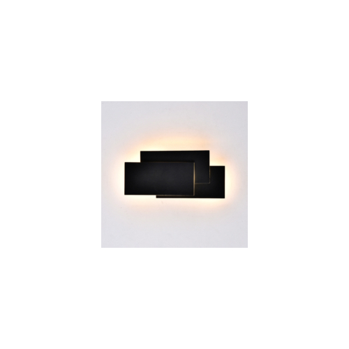 V-TAC 12W LED Fali lámpa fekete színű 3000K