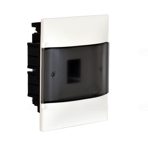 LEGRAND 134174 PRACTIBOX Kiselosztó PE/N-sín 40A műanyag 1x 4M üreges falba fehér IP40 átlátszó ajtó 