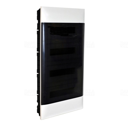  LEGRAND PRACTIBOXS Kiselosztó PE/N-sín 90A műanyag 4x 18M üreges falba fehér IP40 átlátszó ajtó