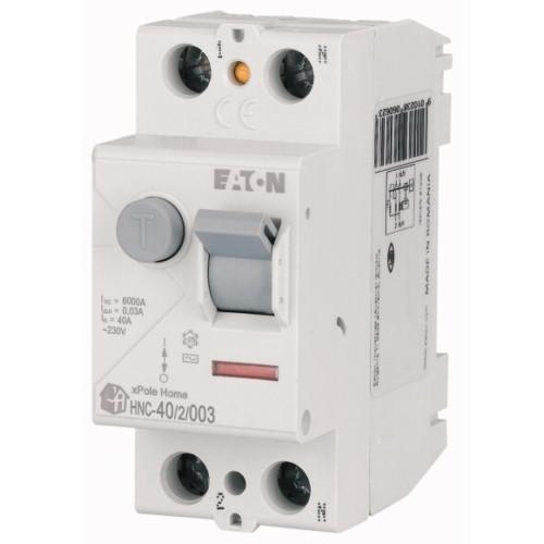 Eaton Áram-védőkapcsoló (Fi-relé) analóg 2P 40A 30mA AC-típus 6kA HNC-40/2/003 xPole Home