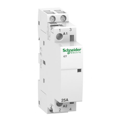 Schneider Acti9 iCT - Installációs kontaktor sorolható 25A 250V AC 2-z 230-240V AC-műk 1mod