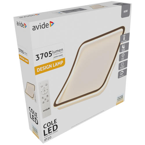 Avide Design Mennyezeti Lámpa Cole RF Távirányítóval