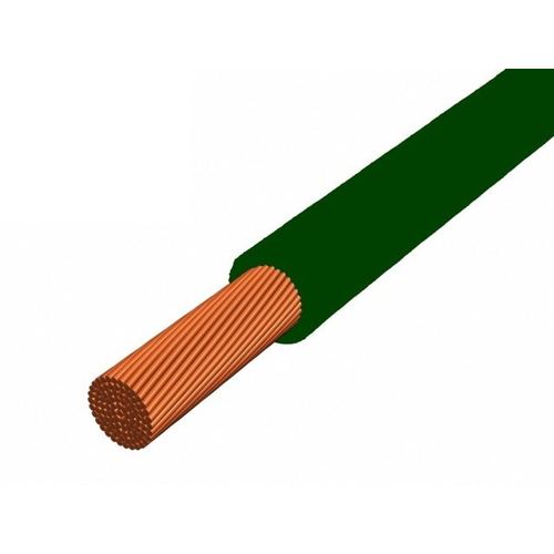 MCSKH (H05V-K) 300/500V    1X0,75 MM2 Zöld   PVC szig. sodrott réz erű