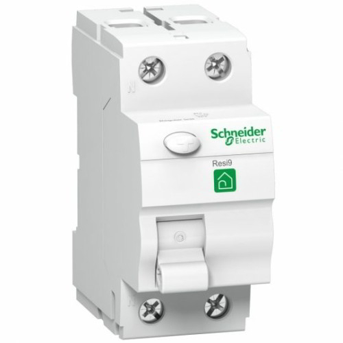 Schneider electric R9R01263, RESI9 - áram-védőkapcsoló (FI-relé), A osztály, 2P, 63A, 30MA